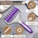Pizza Docker Roller - 7.7" X 4.8" Plastic Pizza Dough Roller for Even Crust Prep, Non-Slip Grip Handle & Staggered Spikes Prevent Air Pockets, Lightweight Tool for Flatbreads & Pies