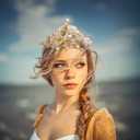 JeVenis Queen of Mermaid Crown Seashell Mermaid Headpiece Cosplay Costume | Queen of Mermaid Crown Seashell Mermaid Headband Headpiece Siren Costume Women for Mermaid Sirens Goddess Cosplay Renaissance
