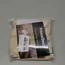 PrinceDeco 2 Pack Thick Velvet Stretch Armrest Covers for Chairs and Sofas Armchair Covers for Arms Couch Arm Cover Armrest Slipcover for Sofa Non Slip, Ivory