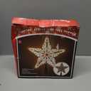 Dazzle Bright 11'' Star Tree Topper, Glitter Christmas Tree Top with 10 Lights, Xmas Tree Decoration (Gold)