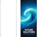 Zonon Banner Stand 36'' x 90'' Tension Fabric Display Backdrop Portable Multi-purpose Stand Backdrop Banner Display for Trade Show Events Indoor Outdoor Advertising, with Base Plate and Carrying Bag