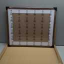 Rustic Walnut 20x24 Frame - Single Frame, 20 x 24 Poster Frame with Mat for 16x20, Picture Frames for Artwork, Puzzles, Photos and Movie Posters, Perfect Christmas Frame