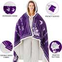 Mothers Day Gifts for Mom, Wearable Hoodie Blanket for Birthday Gift, Mom blanket Gifts from Daughter, Son, Husband, Sherpa Fleece Mother Blankets, Soft, Wife, Mama, purple (50*70)