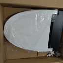 Electric Toilet Seat, Elongated Smart Heated Toilet Seat with Warm Water & Dryer, Feminine & Child Hip Wash, Wireless Remote, Self-Clean, Stainless Steel Nozzle, Adjustable Water Pressure