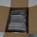 150PCS Silver Plastic Silverware - Heavy Duty Silver Disposable Cutlery - Fancy Plastic Utensils Flatware Include 50 Forks, 50 Spoons, 50 Knives for Catering, Parties, Dinners, Weddings