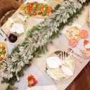 3 Pcs 6FT Christmas Garland Champagne Gold Glittered Artificial Magnolia Leaves for Mantle Christmas Tree Decorations Indoor Outdoor Hanging Garland Ornaments Garden Door Wall Window Stair Home Decor