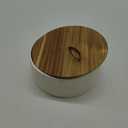 Authentic Wood and Ceramic Tortilla Warmer - Tortilla Holder with Lid - Bread Warmer - Pancake Holder- Roti Box - 8.5 Inches