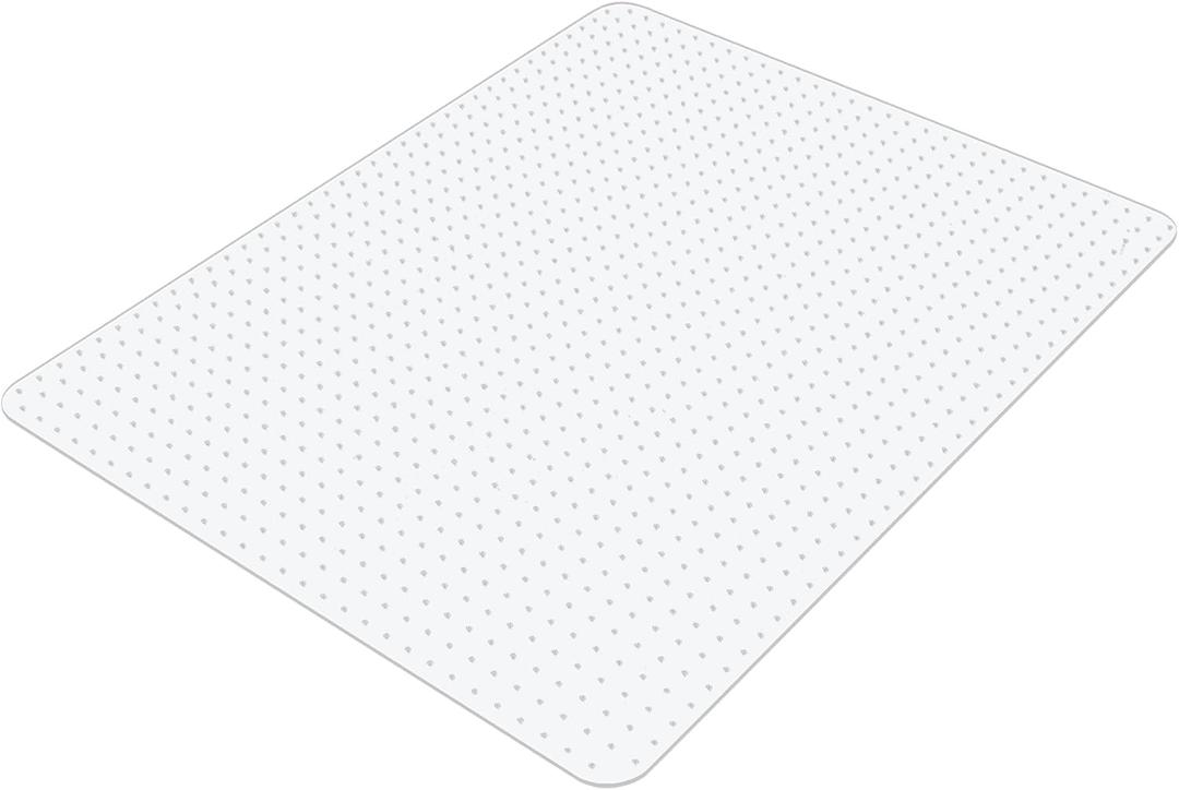 Office Chair Mat for Carpets, Clear Computer Desk Chair Mat for Low Pile and No Pile Carpeted Floors, Thick and Sturdy Floors Protector on Carpet for Home Office, Slip Resistant (36"x 48" Rectangle) (36"x48"Rectangle, Transparent)