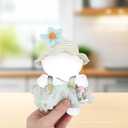 6 x Doll Clothes Set, Kawaii Outfits for 17cm Plush Dolls Accessories Supplies Summer Dress Fashion Cute Skirt Clothing with Straw Hat Water Bottle for Display & Collectors