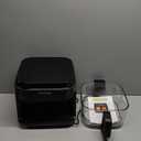 Nutrichef 5.8 Quart Air Fryer | 8-1 Preset Cook Modes | Transparent Fry Bowl for Best Cooking Results | Cook Shrimp, Steak, Fries, Wings, Chicken & More | Precise Temperature Control & Time | Grey