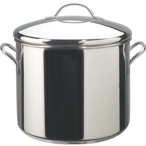 Farberware 50008 Classic Stainless Steel Stock Pot/Stockpot with Lid - 12 Quart, Silver