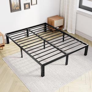 DUMOS King Bed Frames, 12 Inch Height Metal Platform Bed Frame