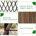 Expandable Willow Lattice Fence Panel Plant Support Garden Trellis Willow Trellis Fence for Climbing Plants Vine Ivy Rose Cucumbers Clematis Outdoors Garden Yard,36X92 Inch(2PC)
