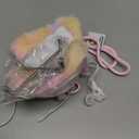 Doll Car Seat Compatible with Bubudoll, Small Seat for 10-17cm Blind Box Toys, Including Air Vent Clip, Desktop Stand, Adjustable Safety Strap, Airflow-Friendly Design, Ideal Car Decor Gifts