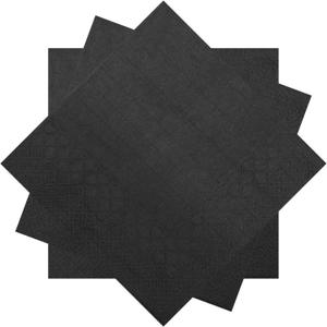 300 Count Beverage Napkins, Disposable Black Paper Napkins, 10" x 10" 2-Ply Cocktail Napkins for Bar, Weddings, Birthday