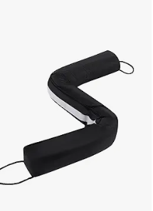 38” Weighted Under Door Draft Stopper, Heavy Weight 2.2lb, Fits Large Door Gap up to 3”, Block Cold Air Draft from Bottom Door, Fits Front, Bedroom, Interior Door, Easy to Install, Black