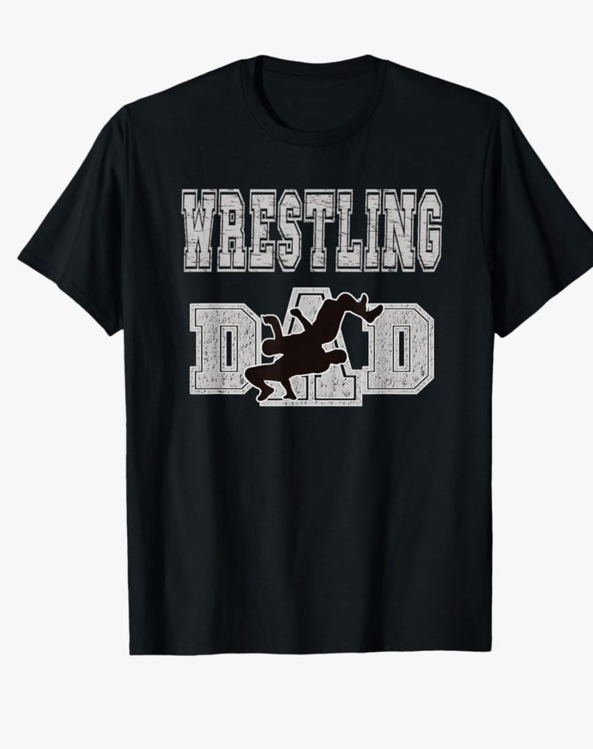 Wrestling Dad Shirt Take Down Wrestling Move Shirt T-Shirt 2XL, Black