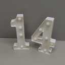 H:7.88 inches Light Up Numbers 14 Sign for Wedding Anniversary, Happy 14th Birthday Party Decorations for Girls, 14 Year Old Birthday Centerpieces Table Decorations for Boys