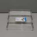 iDesign 3-Tier Spice Rack Organizer for Cabinets, Pantry or Countertop - Clear - Made in USA