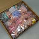 Halloscume 7 Inch Mini Baby Mini Reborn Doll Vinyl Full Body Lifelike Dolls Baby with Weighted Cloth Reborn Gift Set for Kids, Gifts for Christmas Kids(4 Pcs,Summer)