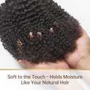 WEQUEEN Kinky Curly Human Hair Bundles Premium Virgin 100% Human Hair 3c/4a Curly Wave 14 Inch Single Bundle Natural Black