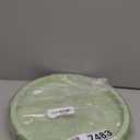 KULEDM Handmade Wooden Decorative Tray, Small Beaded Coffee Table Tray Decor, Sage Round Serving Tray for Coffee Table, Dining Room Table Entryway and Living Room Table