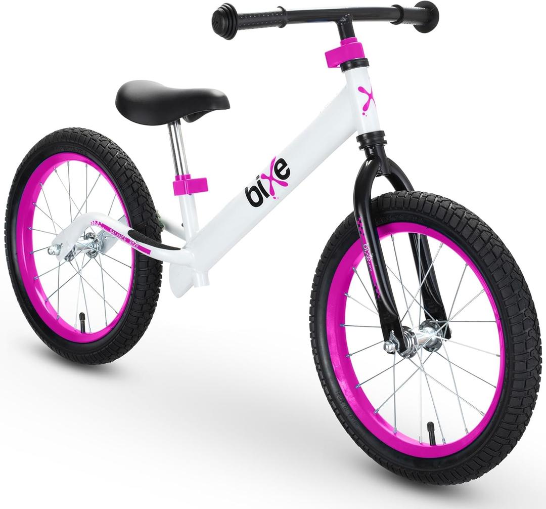 Balance Bike: for Big Kids Aged 4, 5, 6, 7, 8 and 9 Years Old - No Pedal Sport Training Bicycle | 16inch Wheel (Pink)