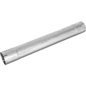 4 Inch Exhaust Pipe, Silver Galvanized Straight Exhaust Pipe Tubing Steel, Flared & Slotted End, 30 Inch Long