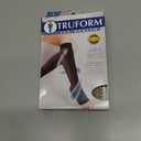 Truform Sheer Compression Stockings, 15-20 mmHg, Women's Knee High Length, Open Toe, 20 Denier, Nude, Large