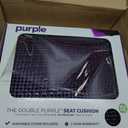 Purple Double Seat Cushion | Pressure Reducing Grid Designed for Ultimate Comfort | Designed for Office Chairs | Made in The USA