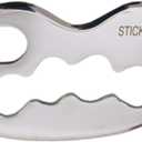 STICKON Stainless Steel Gua Sha Scraping Massage Tool IASTM Tools Great Soft Tissue Mobilization Tool (STICKON-01)