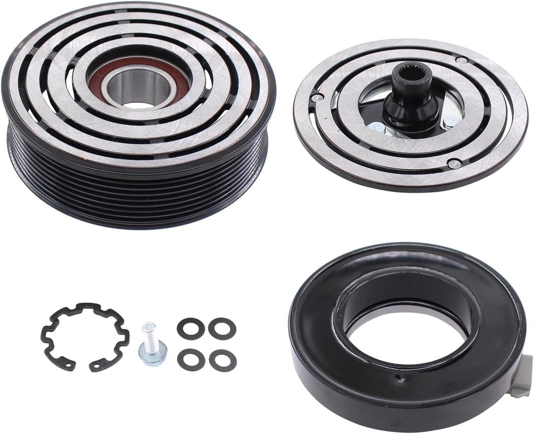 ApplianPar AC A/C Compressor Clutch Assembly Kit for F-250 F-350 F-450 F-550 Super Duty 7.3L 1999 2000 2001 2002 2003