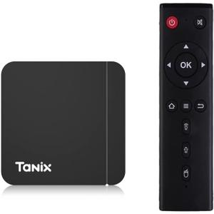 Android 11.0 TV Box, Tanix W2 Pro Amlogic S905W2 Quad Core RAM 4GB ROM 64GB Dual WiFi 2.4G/ 5.8G BT4.2 4K 6K AV1 Home Smart Media Player Set top Box