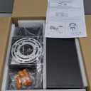 Dimmable Wall Lights Outdoor 2 Packs, Integrated LED Square Up Down 12W 2700K Modern Aluminum Light, Waterproof Exterior Lighing Fixtures for Porch Patio Garage Gardern (Matt Black)