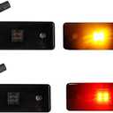 KENRTIR Smoked Lens Amber/Red LED Side Marker Light Kit For 2015 2016 2017 2018 Mercedes W463 G-Class G550 G63 G65 AMG