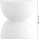 JONATHAN Y TBL1100A Greta 18" Mid-Century Modern Drum Indoor/Outdoor Accent Table Modern, Contemporary, Minimalist, Scandinavian, Classic, Patio, Garden, Bathroom, Living Room, White