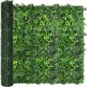Artificial Green Boxwood Grass Wall Roll: 60"x128"(53.5 SQFT) UV Protected Ivy Privacy Hedge Fence Screen for Chain Link Fences Panel Indoor,Outdoor Patio Balcony & Garden