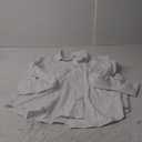 Women's Open Back Button Down Shirt with Tie Detail Classic Elegant Blouse Dressy Casual Top XL