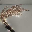LITBLOOM Lighted Brown Willow Branches 200 Fairy Lights 32IN Plug in with Timer and Dimmer, Tree Branch with Lights for Home Holiday Christmas Decoration