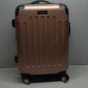 Kenneth Cole REACTION Renegade Luggage Expandable 8-Wheel Spinner Lightweight Hardside Suitcase, Rose Gold, 20-Inch Carry On
