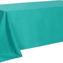 Cupuamon Rectangle Tablecloth 90x132 inch Washable Polyester Fabric Table Cloth for Wedding Party Dining Banquet Decoration90x132, Turquoise
