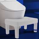 6.8 Inch Toilet Stool for Bathroom,Hoissuem Non-Slip Potty Stool for Pooping,Hoissuem Toilet Step Stool for Adults/Seniors/Kids