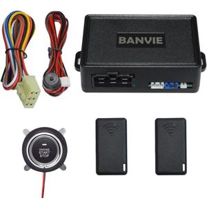 BANVIE Push to Start Ignition kit Engine Start Stop Button Switch Keyless Go System