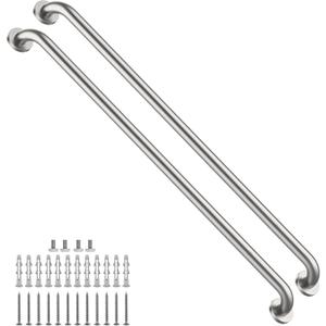 ZUEXT 2 Pack 42 Inch Extra Long Brushed Nickel Bathroom Grab Bar, 1.25" Dia