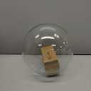 KoKo&Yukina 10" Globe Pendant Light Black Mid Century Pendant Light Mid Century Adjustable Hanging Light Fixture Matte Black Finished with Clear Glass Lampshade for Dining Room Bedroom Kitchen Island (10 inch - standard)