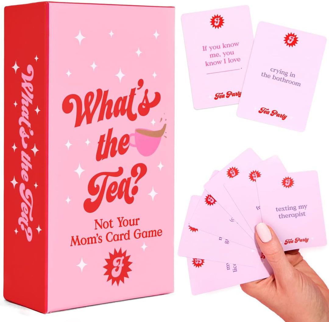 xo, Fetti What's The Tea? Playing Card Game | Bachelorette Party Activity, Cute Birthday Event, Adult Girl's Night Spill The Tea Fun, Group Bach Decor, Funny Party Supplies