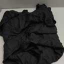 OYOANGLE Women's Mesh Sheer Swimsuit Cover Up Ruffle Tie Side Beach Sarong Wrap Long Skirt (X-Large, Black)