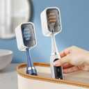 Travel Toothbrush Cover 2PCS Thickened, Electric Toothbrush Covers Caps, Portable&Daily Toothbrush Caps for Travel, Bathroom, Camping, Business, Grey