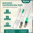Washer Suspension Rod for GE GTW335ASN1WW GTW460ASJ4WW GTW485ASJ1WS GTW465ASN1WW GTW680BSJ3WS 4 PCS WH16X26911 WH16X26910 Washing Machine Replace WH16X24144 WH16X24145