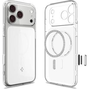 Spigen for iPhone 17 Pro Max Case, Ultra Hybrid T MagFit [Camera Control Button] [Compatible with Magsafe] - Glossy White